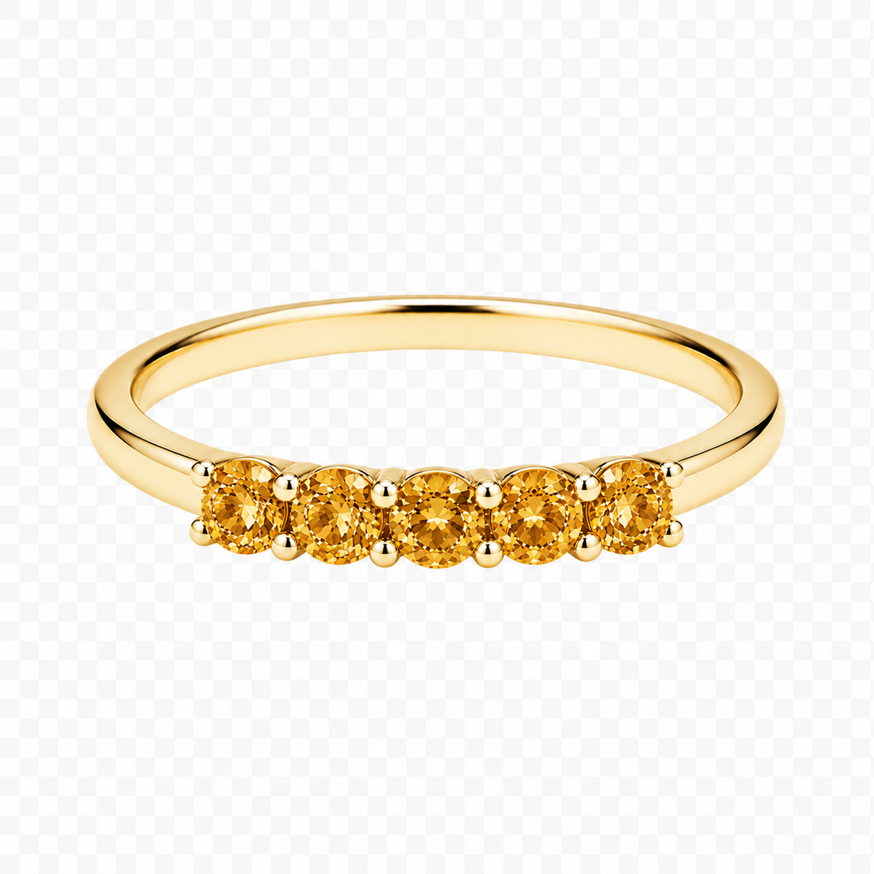Build Your Flag Stack Ring - Semiprecious Stones in 14K Yellow Gold