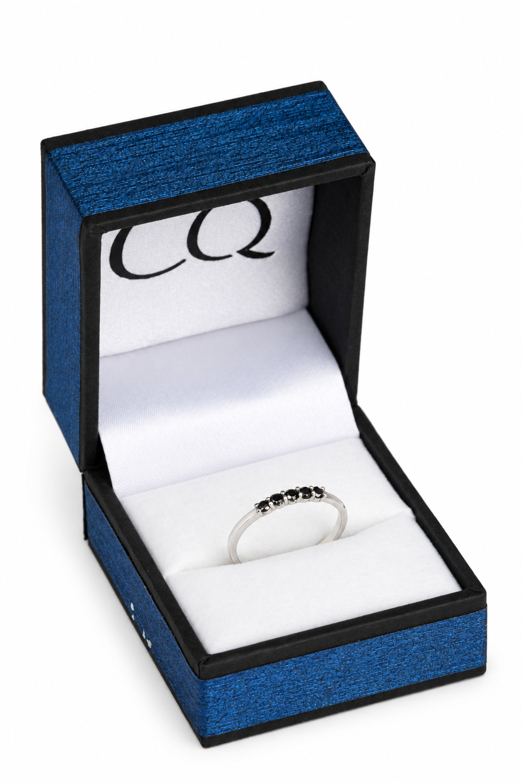 Build Your Flag Stack Ring - Semiprecious Gemstones in 14K White Gold