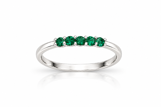 Build Your Flag Stack Ring - Semi Precious Stones in Sterling Silver