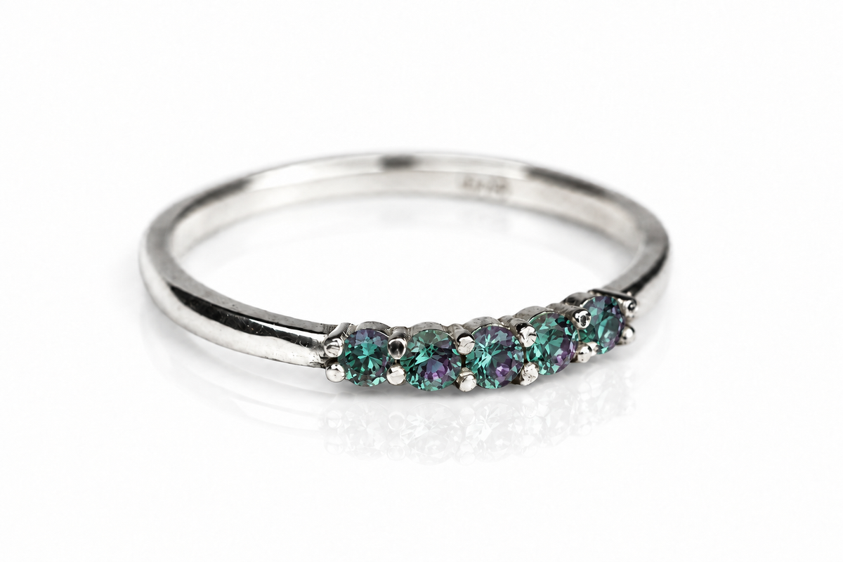 Build Your Flag Stack Ring - Semi Precious Stones in Sterling Silver