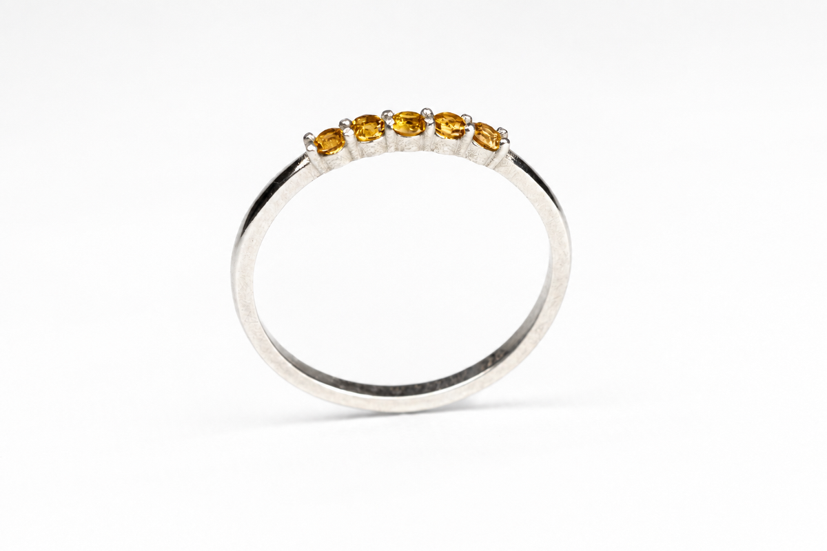 Build Your Flag Stack Ring - Semi Precious Stones in Sterling Silver